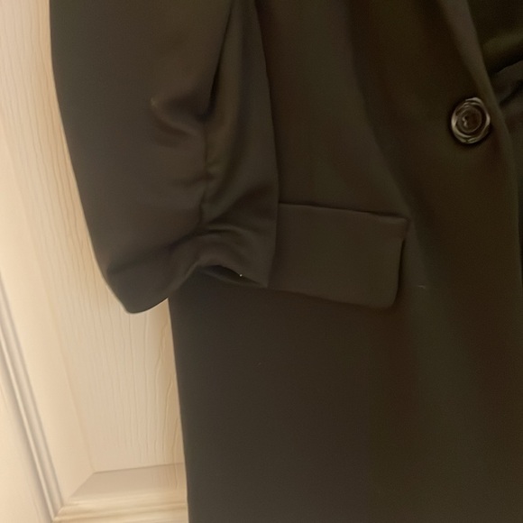 Black soft comfy blazer. Three-quarter sleeve. - Picture 3 of 3